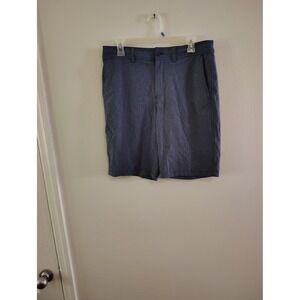 Goodfellow & Co Mens Blue Heathered Hybrid Shorts Size 30 Flat Front Casual
